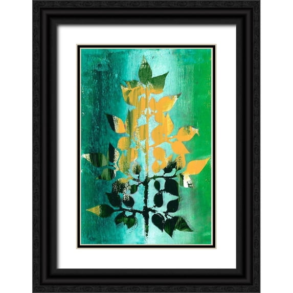 Moore, Regina 17x24 Black Ornate Wood Framed with Double Matting Museum Art Print Titled - Changing Leaves III