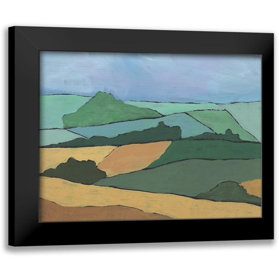Moore, Regina 18x15 Black Modern Framed Museum Art Print Titled - Blocked Topography I