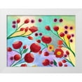 thumbnail image 1 of Moore, Regina 18x15 White Modern Wood Framed Museum Art Print Titled - Jambalaya Floral I, 1 of 4