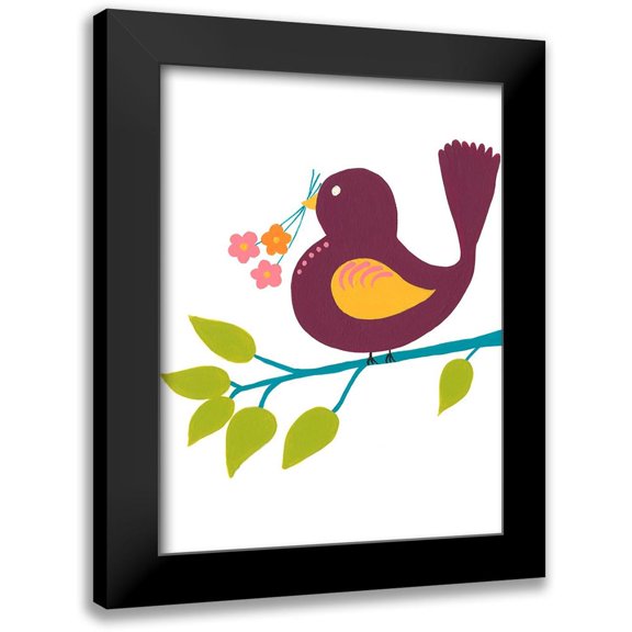 Moore, Regina 19x24 Black Modern Framed Museum Art Print Titled - Cute Bird IV
