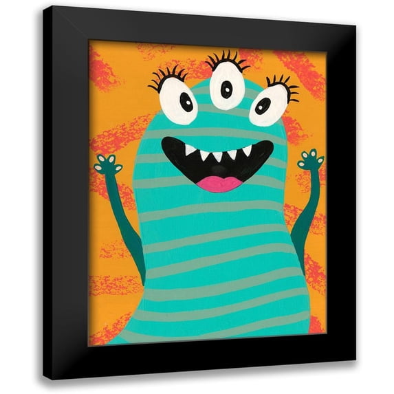 Moore, Regina 19x24 Black Modern Framed Museum Art Print Titled - Happy Creatures V