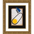 thumbnail image 1 of Moore, Regina 19x24 Gold Ornate Wood Framed with Double Matting Museum Art Print Titled - Vivid Order III, 1 of 4