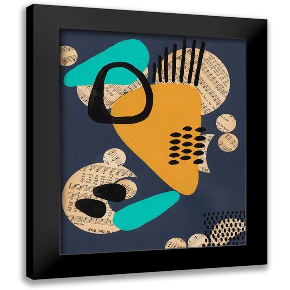 Moore, Regina 20x24 Black Modern Framed Museum Art Print Titled - Contemporary Configuration IV