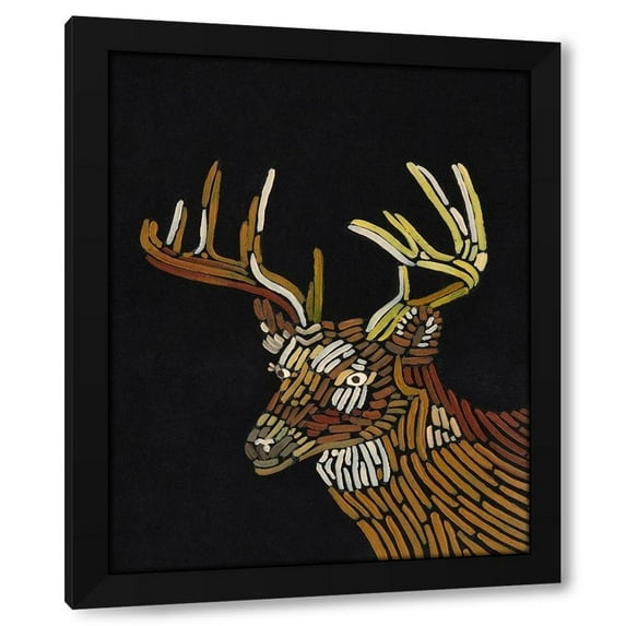 Regina Moore 20x24 Black Modern Wood Framed Wall Art Titled - Forest Dweller III