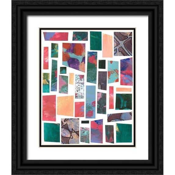 Moore, Regina 20x24 Black Ornate Wood Framed with Double Matting Museum Art Print Titled - Broken Fragments II