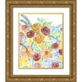 thumbnail image 1 of Moore, Regina 20x24 Gold Ornate Wood Framed with Double Matting Museum Art Print Titled - Flower Carousel I, 1 of 4