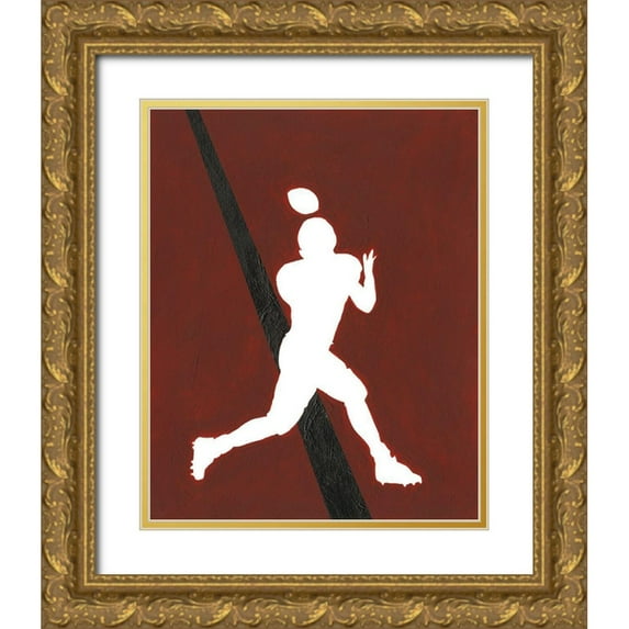 Moore, Regina 20x24 Gold Ornate Wood Framed with Double Matting Museum Art Print Titled - Its All About the Game IX