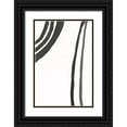 thumbnail image 1 of Moore, Regina 23x32 Black Ornate Wood Framed with Double Matting Museum Art Print Titled - Ink Lines III, 1 of 4