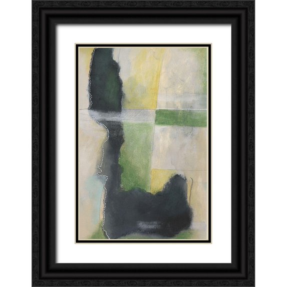 Moore, Regina 23x32 Black Ornate Wood Framed with Double Matting Museum Art Print Titled - Meditative View II