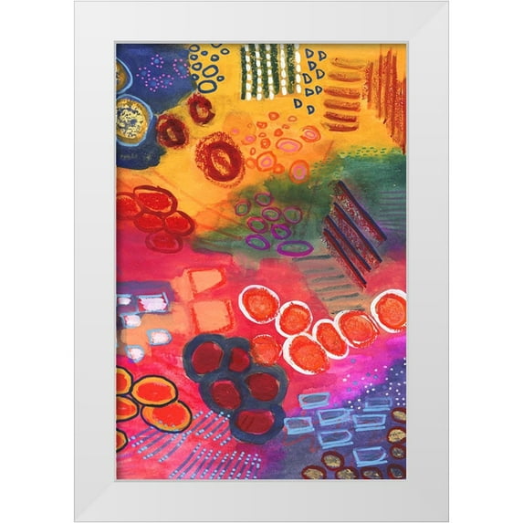 Moore, Regina 23x32 White Modern Wood Framed Museum Art Print Titled - Vivaciously Changing II