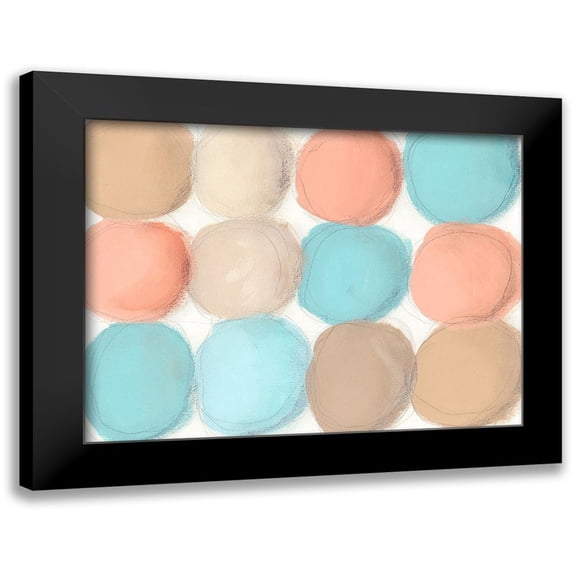 Moore, Regina 24x19 Black Modern Framed Museum Art Print Titled - Tranquil Spheres I