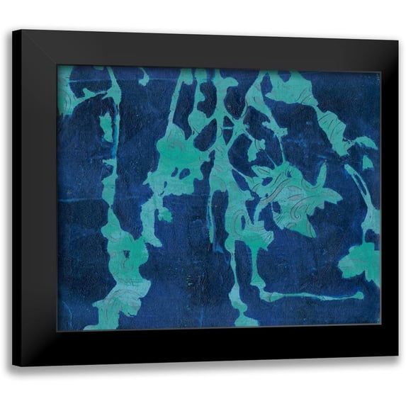 Moore, Regina 24x20 Black Modern Framed Museum Art Print Titled - Brackish Flowers II