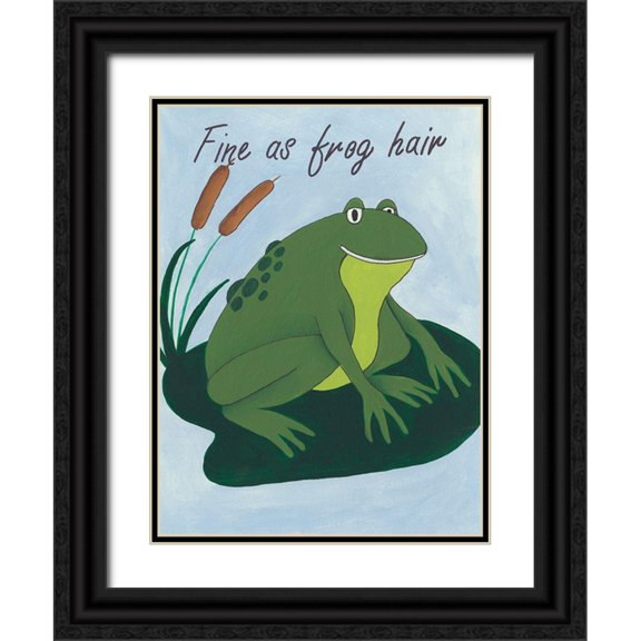 Moore, Regina 25x32 Black Ornate Wood Framed with Double Matting Museum Art Print Titled - Animal Expressions I