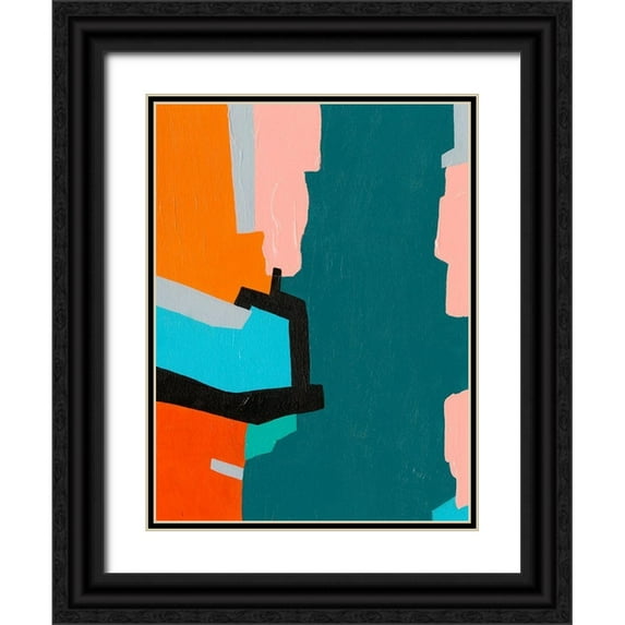 Moore, Regina 25x32 Black Ornate Wood Framed with Double Matting Museum Art Print Titled - Reunification II
