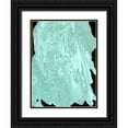 thumbnail image 1 of Moore, Regina 25x32 Black Ornate Wood Framed with Double Matting Museum Art Print Titled - Teal Cascade II, 1 of 4