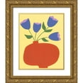 thumbnail image 1 of Moore, Regina 26x32 Gold Ornate Wood Framed with Double Matting Museum Art Print Titled - Modern Blooms III, 1 of 4