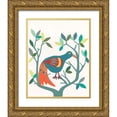 thumbnail image 1 of Moore, Regina 26x32 Gold Ornate Wood Framed with Double Matting Museum Art Print Titled - Whitty Bird II, 1 of 4