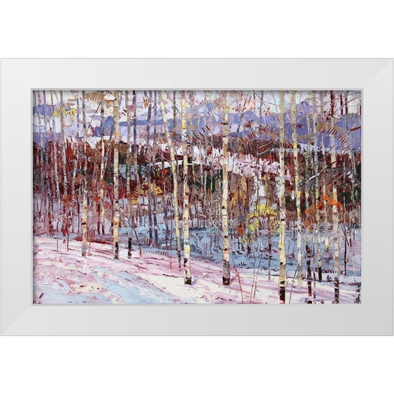 Moore, Robert 14x11 White Modern Wood Framed Museum Art Print Titled - Across the Draw