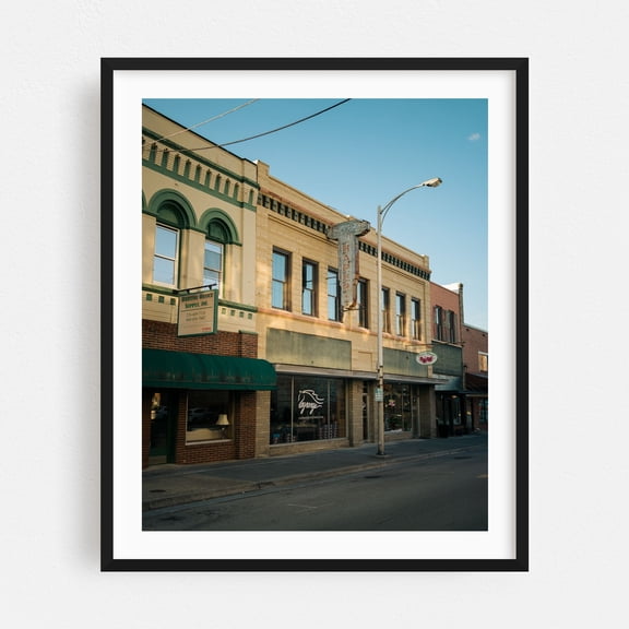 Moore Street, Bristol - Bristol Virginia Photography Street Photography Architecture Vintage City Retro Black Framed Wall Art Print 8 x 10 inches