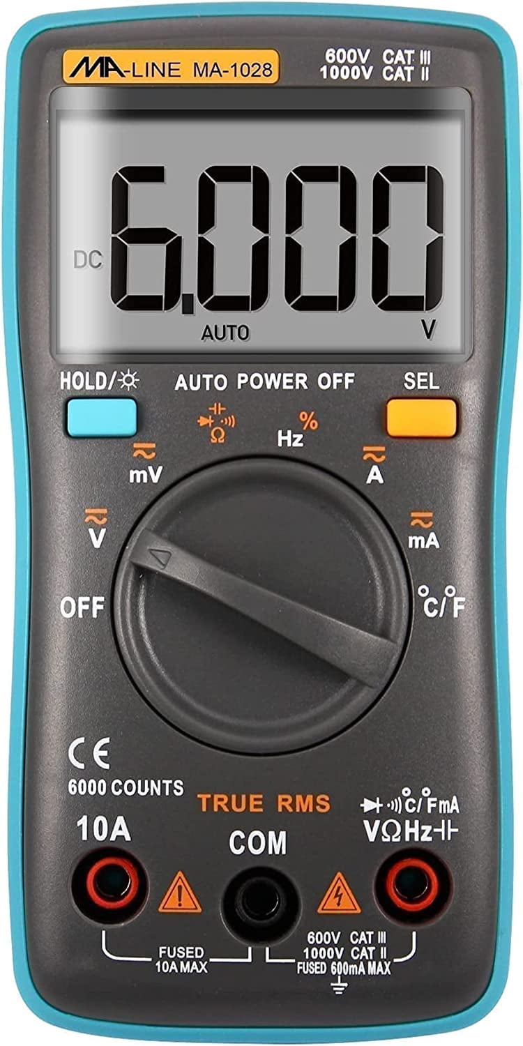 Moore Supply Company MA-1028 Appliance/HVAC Service Digital Multi-Meter