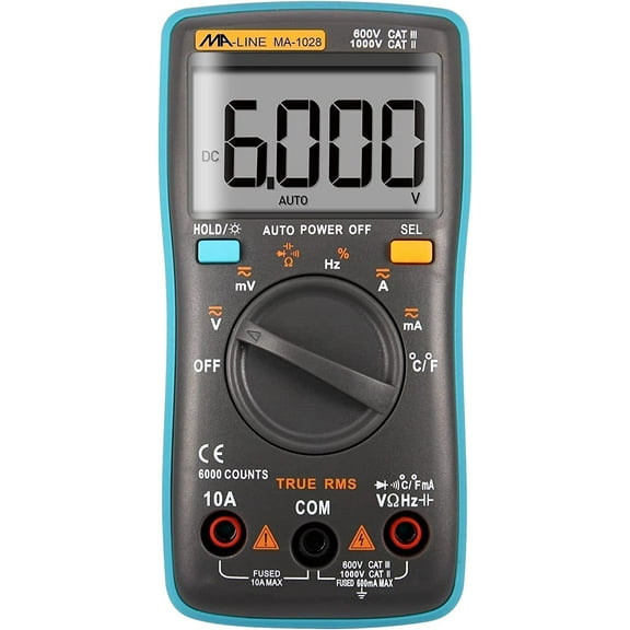 Moore Supply Company MA-1028 Appliance/HVAC Service Digital Multi-Meter