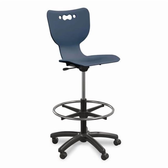 MooreCo BLT53512NAVY Model 53512 Hierarchy Classroom Chair, Navy Blue