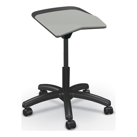 MooreCo Elate Backless Task Stool Grey Foam Seat