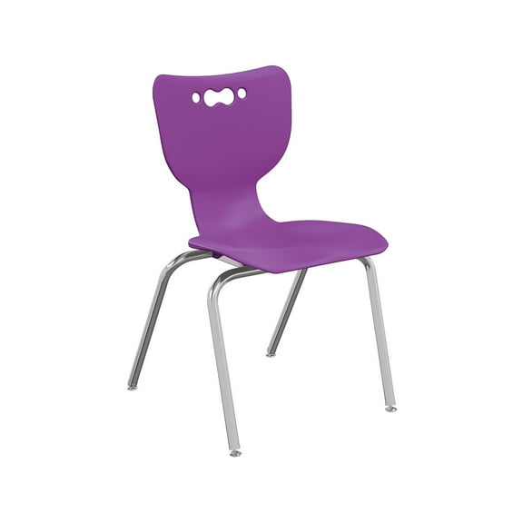 MooreCo Hierarchy 4-Leg Plastic School Chair Purple (53318-1-PURPLE-NA-CH)