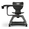 thumbnail image 1 of MooreCo Hierarchy Modern Plastic Enroll Tablet Chair with Cup Holder in Black, 1 of 3