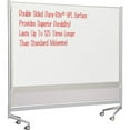 thumbnail image 1 of MooreCo Mobile Dry-erase Double-sided Partition 76" (6.3 ft) Width x 74" (6.2 ft) Height - Rectangle - Assembly Required - 1 Each, 1 of 3