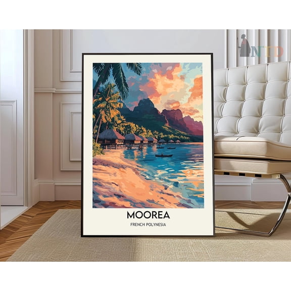 Moorea Poster, Moorea Print, Moorea Photo, Moorea Art, Polynesia Poster, Polynesia Print, Travel Poster, Unframed Paper Poster 8x10in