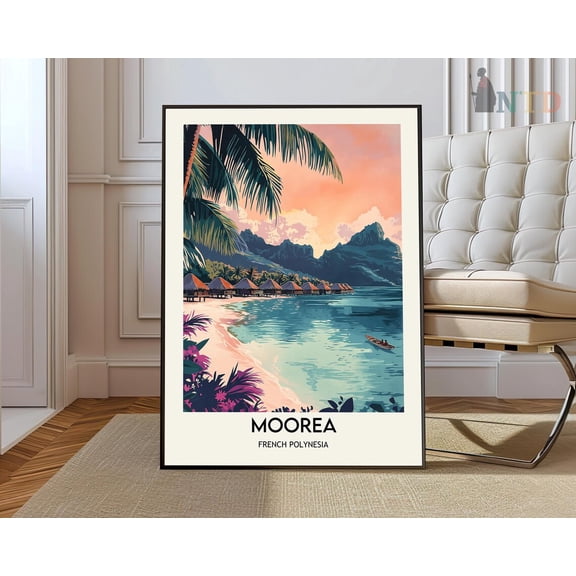 Moorea Tropical Lagoon Poster Unframed Paper Print
