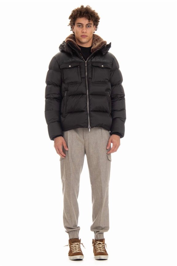 Nylon & Leather Bomber Mod. Alarick-Peh (Men's)
