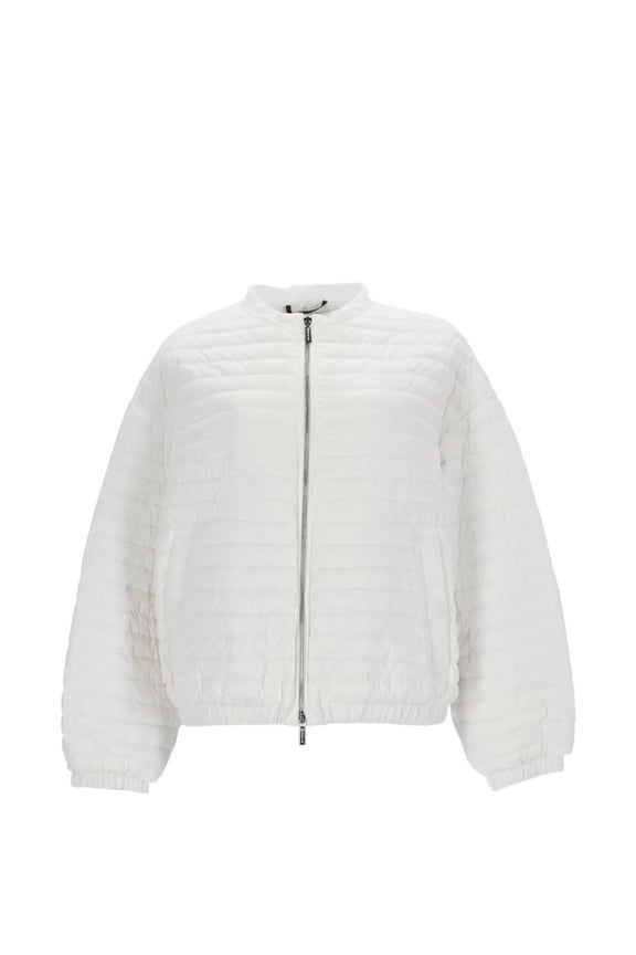 Quilted Lightweight Jacket With Horizontal Stitch Design (Women's)