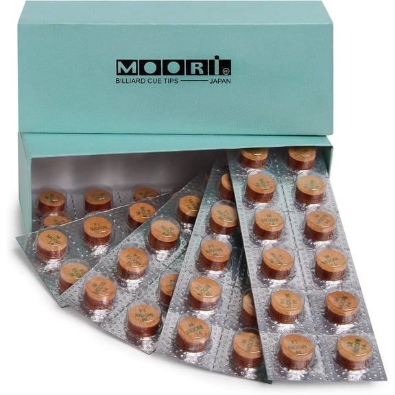 Moori IV Laminated Pool Billiard CUE TIP - Medium (14 mm)