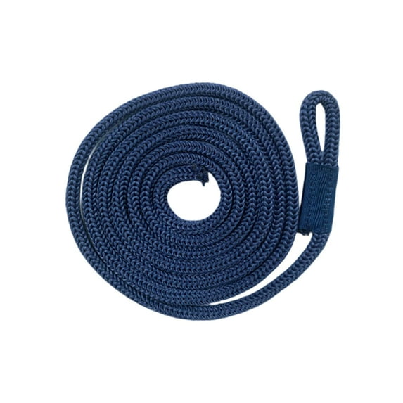 , Mooring Rope, Boat Ropes Dock Ties, Boat Rope with Loop, Boat Bumper Rope for Docking Yacht Sailboats Blue