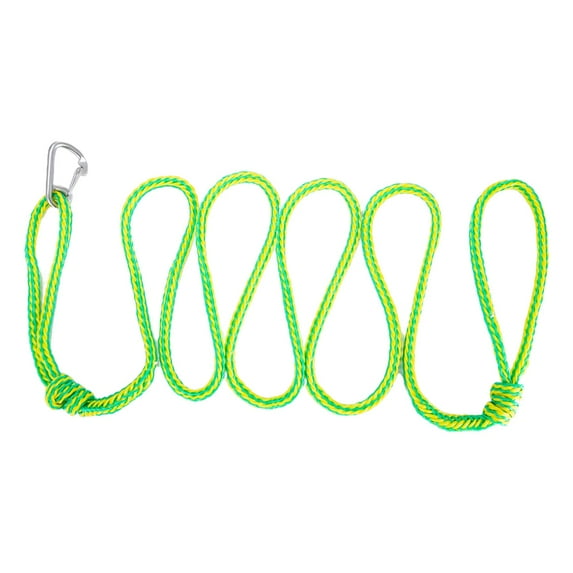 Mooring Rope Docking Lines Braided with Hook High Performance Boat Accessories Boat Cords Dock Line for Water Sports Canoe Boating 15ft