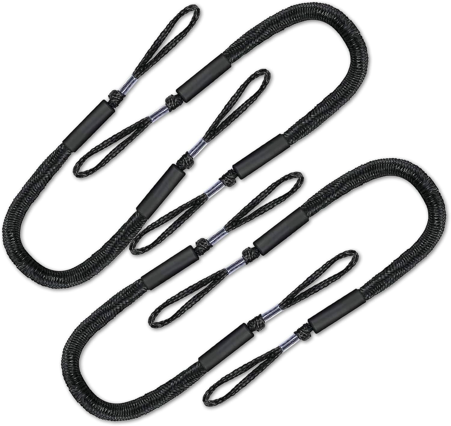 Mooring Strap 4FT Bungee Dock Line 4Pack Essential Accessories for