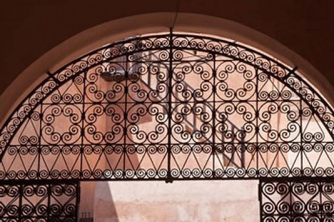 Moorish architecture iron gate Rabat medina Morocco Canvas Art - William Sutton  DanitaDelimont (34 x 23)
