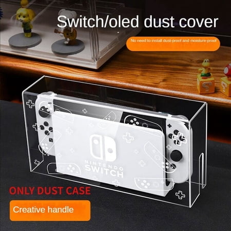 Mooroer Dust Cover for Nintendo Switch & OLED, Clear