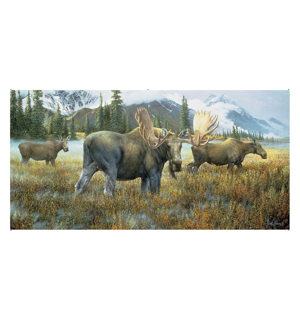 Large Moose Wall Decal in Vinyl Material