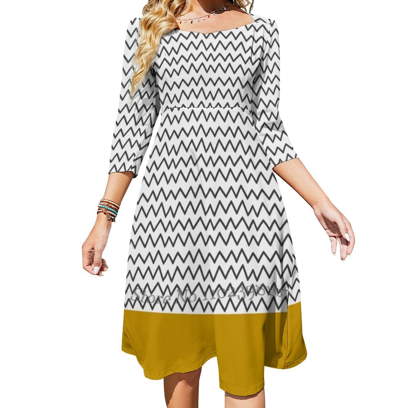 Sweet Elegant Solid Lace Square Collar Princess Dresses(3 Colors) main image 1