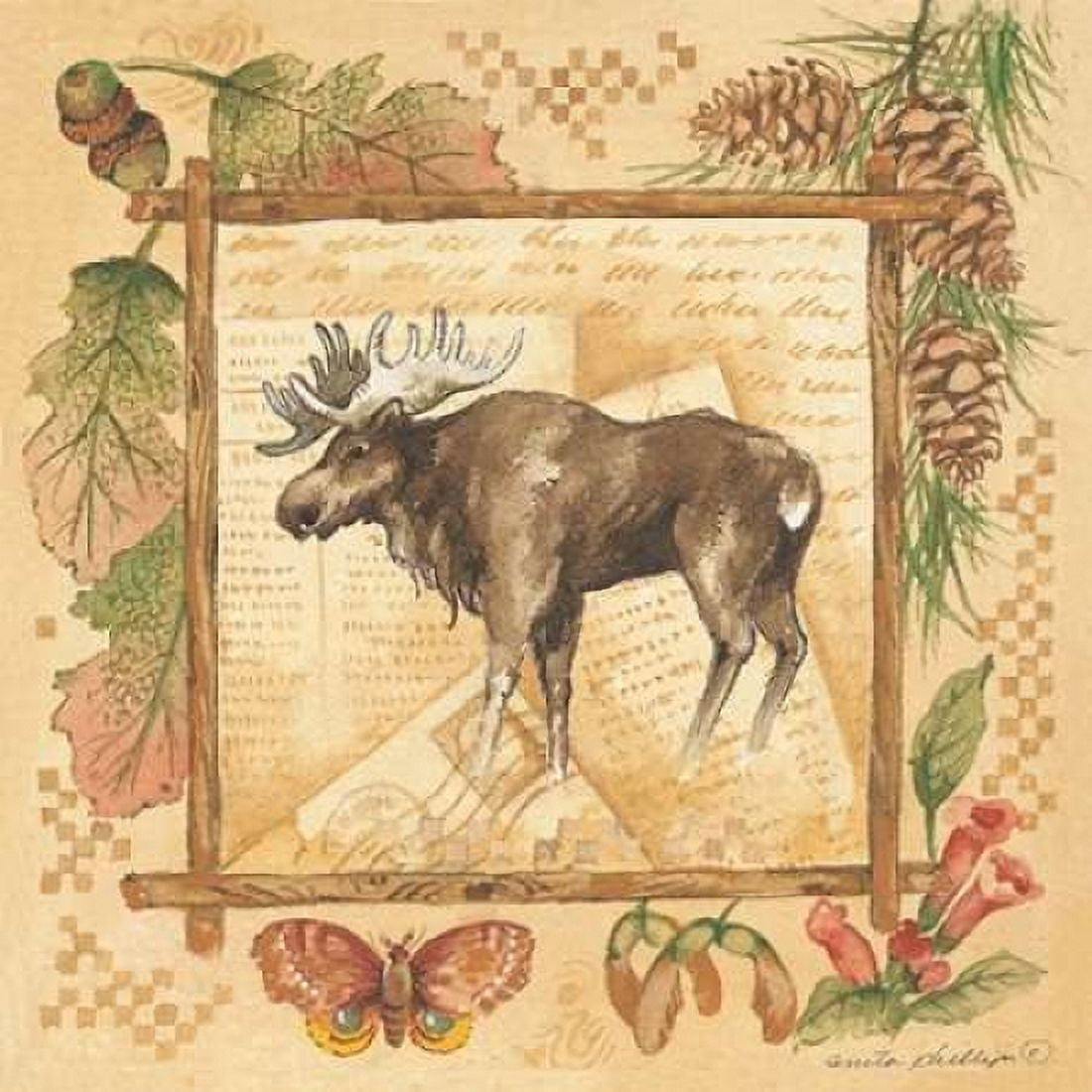 Moose Canvas Art - Anita Phillips (24 x 24)
