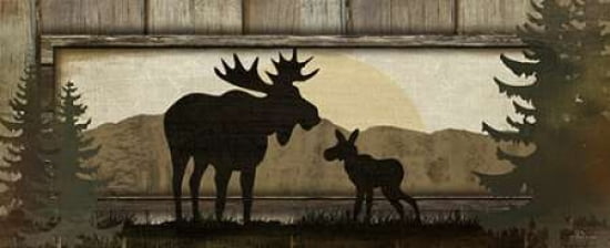 Moose Canvas Art - Jennifer Pugh (24 x 48)