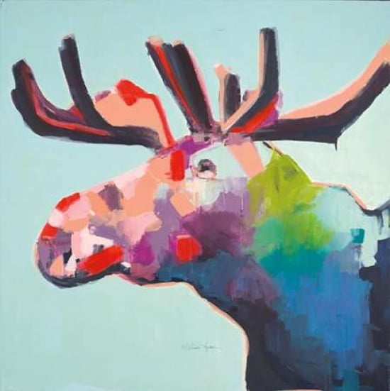 Moose Canvas Art - Melissa Lyons (24 x 24)