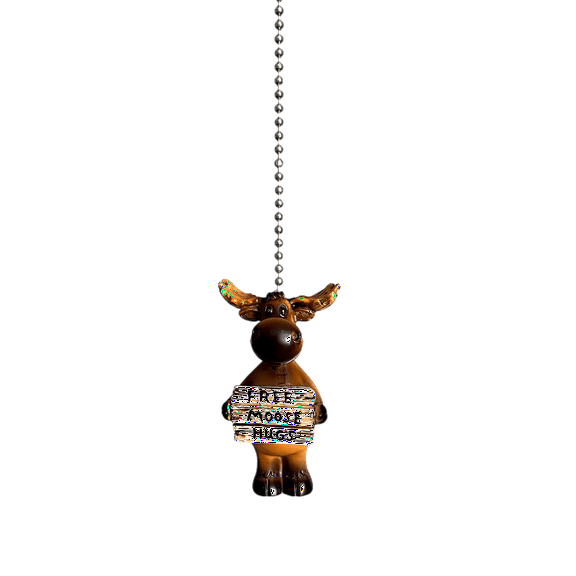 Moose Ceiling Fan Pull Chain Free Hugs Rustic Cabin Lodge Light Pull