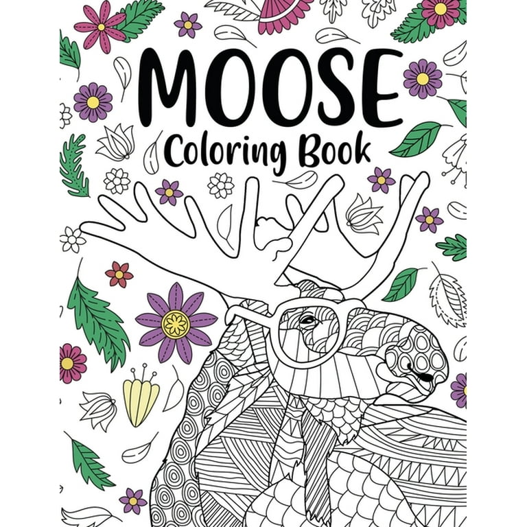 free printable moose coloring pages
