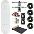 thumbnail image 1 of Moose Complete Skateboard Dip White 8.5" With Silver Trucks and Black Wheels, 1 of 5