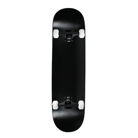 Moose Complete Skateboard Dipped Black 7.0" Black/White Assembled