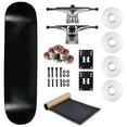thumbnail image 1 of Moose Complete Skateboard Dipped Black 7.0" With Silver Trucks and White Wheels, 1 of 5
